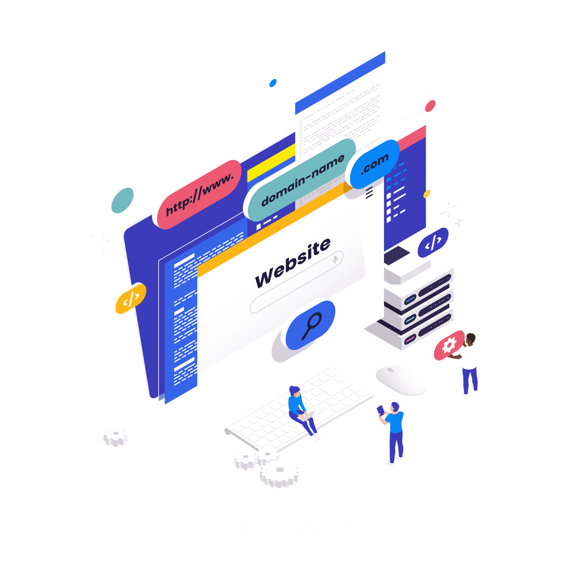 Web Hosting illustration